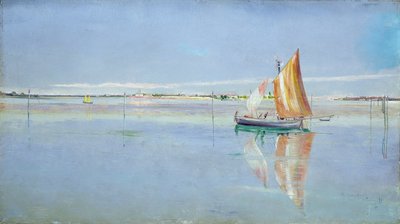 On the Lagoon, Venice by John William Inchbold - print