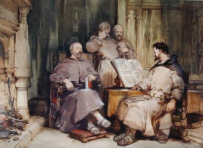The Four Monks by George Cattermole - print