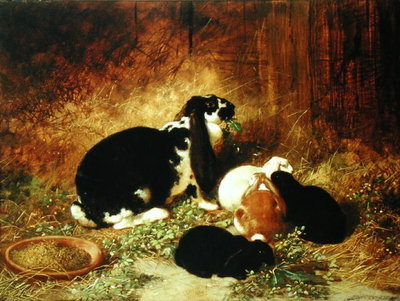 A Happy Family by John Frederick Herring Snr - print
