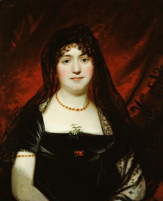 Portrait of Mary Sarah Oliver by English School - print