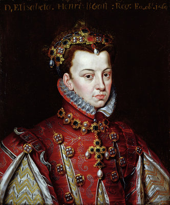 Portrait of Elizabeth de Valois by Alonso Sanchez Coello - print