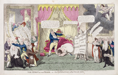 The Spirit of the Book or, Anticipation of the Year 1813, 1813 by George Cruikshank - print