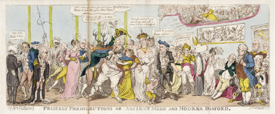 Princely Predilections or, Ancient Music and Modern Discord, 1812 by George Cruikshank - print
