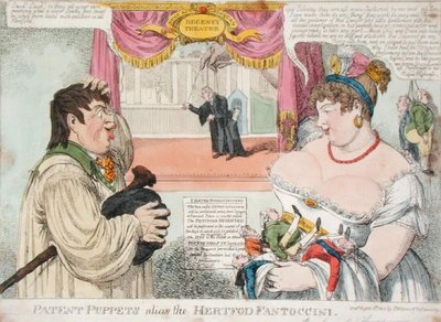 Patent Puppets alias the Hertfod Fantoccini, 1812 by C. Williams - print