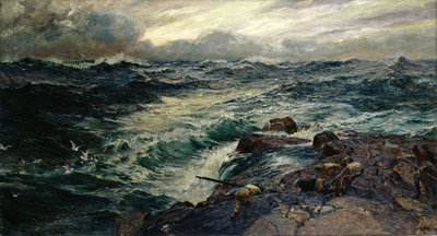 Birds of Prey by Charles Napier Hemy - print