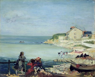 Beach Scene, Swanage by Charles Edward Conder - print