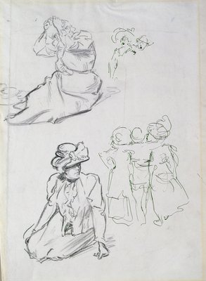 Studies at Hampstead Heath by Philip William May - print