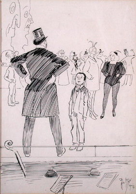 Rehearsing the Fishing Ballet by Philip William May - print