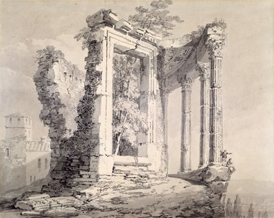Temple of the Sibyl, Tivoli by Joseph Mallord William Turner - print