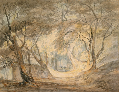 Woodland Scene with Figures, c.1798 by Joseph Mallord William Turner - print