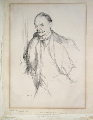 Portrait of Thomas Hardy by Sir William Rothenstein - print