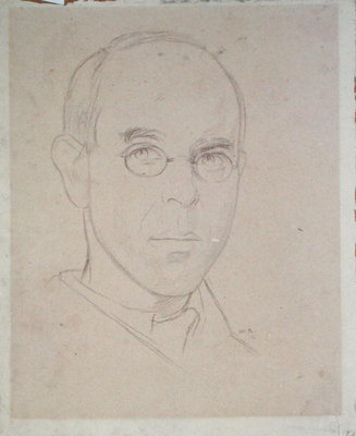 Self Portrait, 1916 by Sir William Rothenstein - print