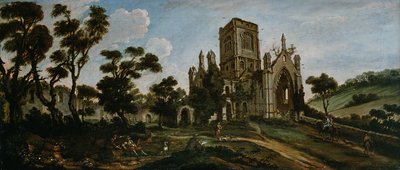 South View of Kirkstall Abbey, c.1738 by Johann Baptiste Bouttats - print