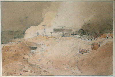 Coalbrookdale, 1802 by John Sell Cotman - print