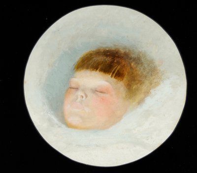 Head of Gertrude Grimshaw, 1874 by John Atkinson Grimshaw - print