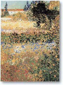 Flowering Garden by Vincent Van Gogh - print