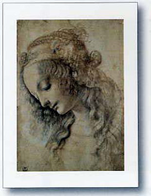 Testa Femminile by Leonardo - print
