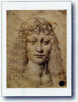 Giovane Bacco by Leonardo - print
