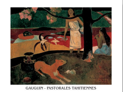 Cheap Pastorales Tahitiennes print by Paul Gauguin