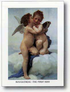 Cheap The First Kiss print by Bouguereau