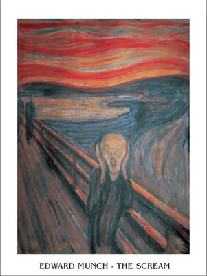 The scream by Edvard Munch - print