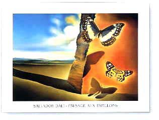 Paysage Aux Papillons by Salvador Dali - print