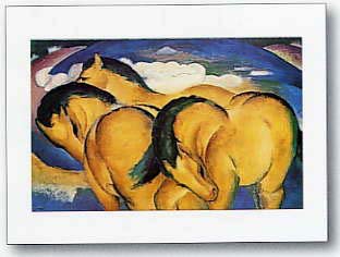 Cheap Die Kleinen Gelben Pferde print by Franz Marc