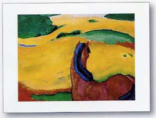 Cheap Pferd In Der Landschaft print by Franz Marc