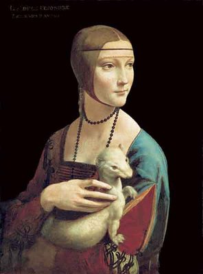 Dama Con Ermellino by Leonardo - print