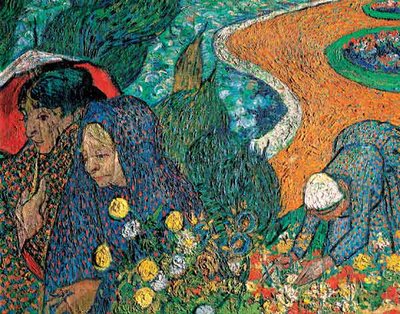 due donne a passeggio by Vincent Van Gogh - print