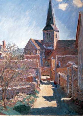 Cheap Bennecourt print by Claude Monet