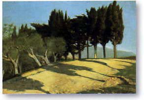 via di campagna by G Abbati - print