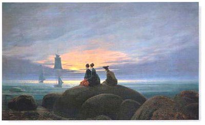 Cheap mondaufgang am meer print by Friedrich