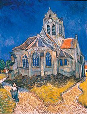 Cheap Eglise print by Vincent Van Gogh