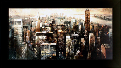 Cheap Manhattan By Night print by Marti Bofarull