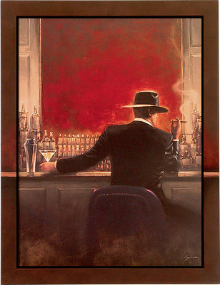 Cheap Cigar Bar print by Brent Heighton