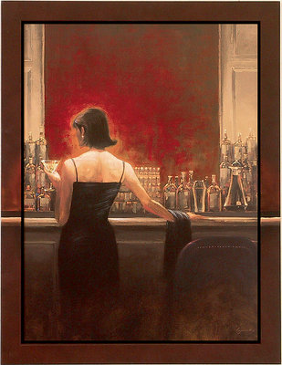 Cheap Evening Lounge print by Brent Heighton