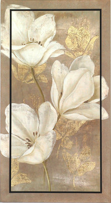 Cheap Gilded Tulip Field print by Fabrice de Villeneuve