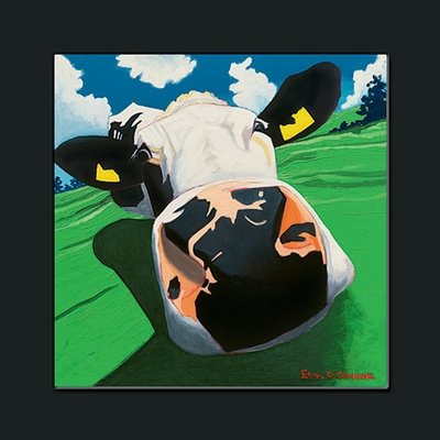 Cheap Cow III - Dizzy Cow print by Eoin O'Connor