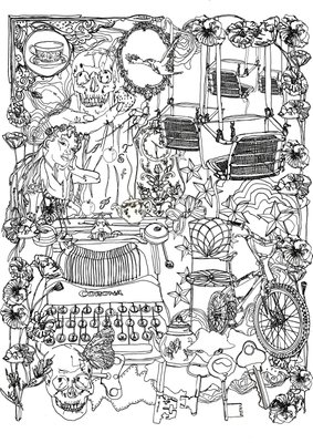 sketchbook by Monique Stefanie Jivram - print