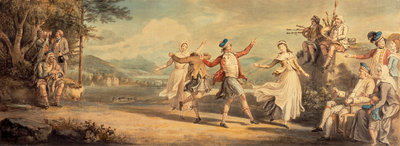 Fine Art Print of A Highland Dance by David Allan