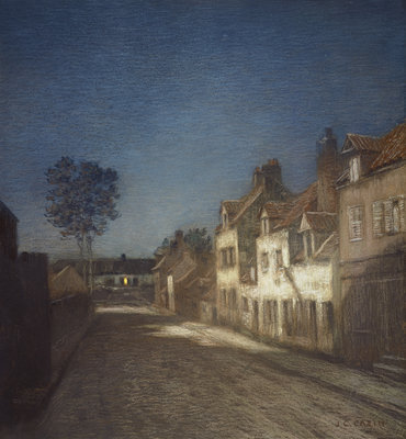 Fine Art Print of Une Rue le Soir by Jean-Paul Cazin