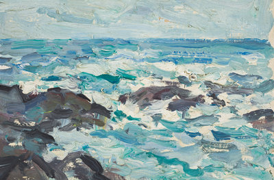 Fine Art Print of Rocks at Barra by Samuel John Peploe