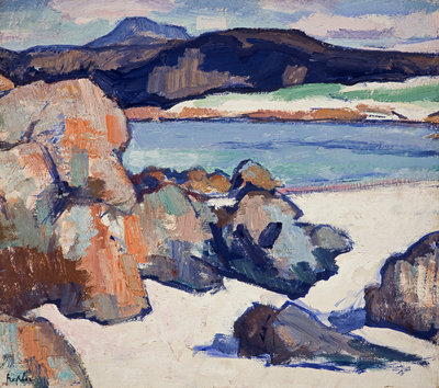 Fine Art Print of Iona Landscape: Rocks by Samuel John Peploe