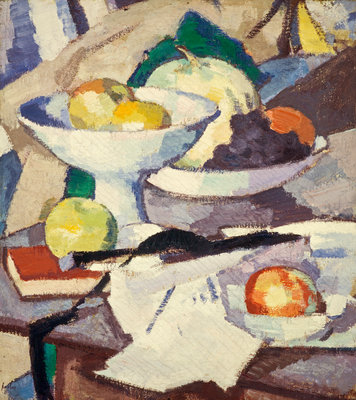 Fine Art Print of Still Life with Melon by Samuel John Peploe