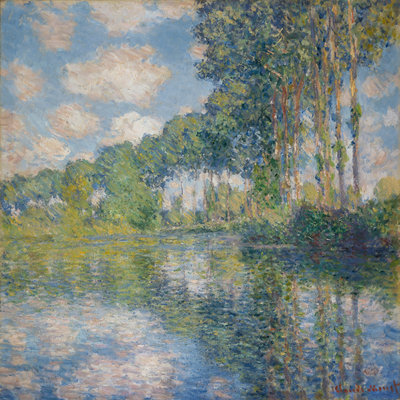 Fine Art Print of Poplars on the Epte by Claude Monet
