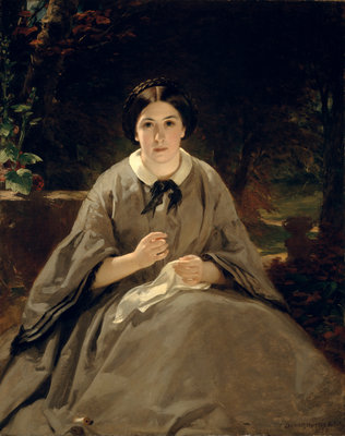 Fine Art Print of A Lady in Grey by Sir Daniel MacNee