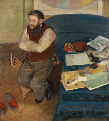 Fine Art Print of Diego Martelli (1839 - 1896) by Hilaire-Germain-Edgar Degas