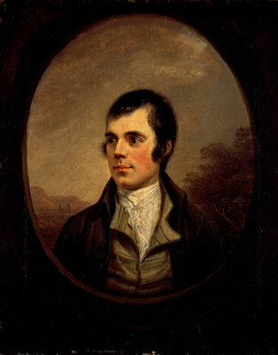 Fine Art Print of Robert Burns, 1759 - 1796. Poet by Alexander Nasmyth