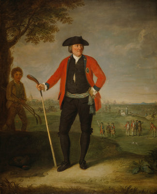 Fine Art Print of William Inglis, c 1712 - 1792. Surgeon and Captain of the Honourable Company of Edinburgh Golfers by David Allan